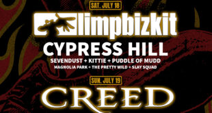 CREED’S 3RD ANNUAL SUMMER OF ‘99 AND BEYOND FESTIVAL’ RETURNS WITH LIMP BIZKIT AS CO-HEADLINERS